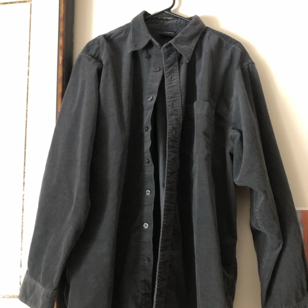 Cambridge Classics Vintage 90s Stone Grey Corduroy Shirt